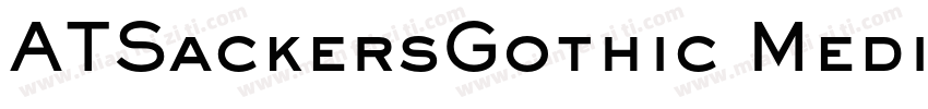 ATSackersGothic Medium字体转换